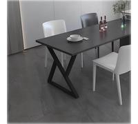 Genérico Patas Metálicas para Mesa De Escritorio, Altura 62/72 Cm, Patas De Banco Resistentes con Patas Niveladoras Ajustables, Juego De 2(Negro,30x72cm/11.8x28.3in)