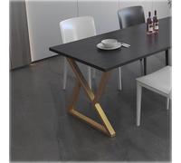 Genérico Patas Metálicas para Mesa De Escritorio, Altura 62/72 Cm, Patas De Banco Resistentes con Patas Niveladoras Ajustables, Juego De 2(Gold,50x72cm/19.7x28.3in)