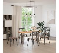 Genérico Patas para Consola de Acero Natural (2 Unidades, 28 x 72-73 cm),Mobiliario,Accesorios para mesas,Patas para mesas-4013295