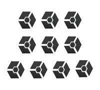 Genérico Patas para Macetas, 10 Juegos de Patas Elevadoras para Macetas de Jardín, Base Hexagonal Antideslizante Para Interior Exterior Balcón Terraza Salón Dormitorio Ventana
