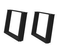 Genérico Patas para Mesa de Centro en Forma de U (2 Unidades), Color Negro, 60 x (42-43) cm, Acero,Accesorios para mesas,Patas para mesas-4012768