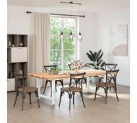 Genérico Patas para Mesa de Comedor Blancas (2 Unidades, 100 x 72-73 cm, Acero),Accesorios para mesas,Patas para mesas-4013321