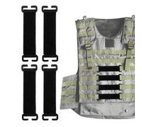 Genérico Patch Holder, Backpack Attachment Strips, 4pcs 20x3cm Nylon Loop Panels with Hook Backing, Sturdy Fabric Patch Strip, Gear Panel with Minimal Design, Patchs Holder for Backpacks and Bag