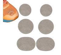 Genérico Patches De Reparación De Agujeros Del Zapato - Protector De Agujeros De Punta De Zapatillas | 6 Piezas Pegatina De Prevención De Los Pies Transpirables Para Correr Zapatillas (Gris Claro)
