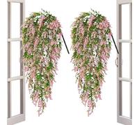 Genérico Patio Artificial Flowers, Outdoor Trailing Vine Decor, Cascading Artificial Hanging Plants, Realistic Faux Flower Garlands for Home Apartment Farmhouse Garden Patio Yard 29.53in