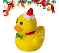 Generico Patos en miniatura | Decoración navideña con figuritas de patos en miniatura, figuras de animales para fiestas y fiestas para clase, piscina, baño, jardín, colección paisaje