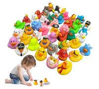 Genérico Patos para Baby Shower - Vinilo en Miniatura de 1,5 Pulgadas, Flotante no tóxico, Colores Surtidos | Paquete de 25 Juguetes de Recuerdo de Fiesta para cumpleaños