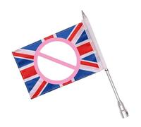 Genérico Patriot Riding Flags, Motorcycle Flag Pole Set, Decorative Bike Flag with Easy Mount, National Accessory Sturdy Design, Ornament with Colorful Style, Outdoor Gear for Riding Home