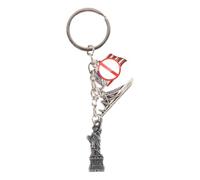 Genérico Patriotic Keychain - Travel Keepsake Pendant for Vacation | Wallet Charm with Portable Build, Backpack Accessory with Creative Symbolism & Compact Style for Tourists, Friends and Family