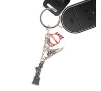 Genérico Patriotic Keychain - Travel Keepsake Wallet Pendant, Portable Backpack Charm | Souvenir Accessory Tourists Travelers Collectors Friends Family Women Men Vacation Birthday Gift