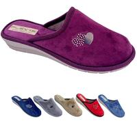Generico Patrizia Flex'is Lipari - Pantuflas de mujer de tela, parte superior suave, base antideslizante, 100% fabricadas en Italia, burdeos, 37 EU