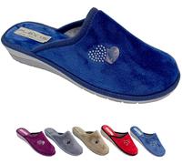 Generico Patrizia Flex'is Lipari - Pantuflas de mujer de tela, parte superior suave, base antideslizante, 100% fabricadas en Italia, turquesa, 38 EU