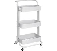 Genérico PATUKSHOP Carro De Cocina Metalico con Ruedas. Carrito Auxiliar Multiuso.3 Cajones de Almacenamiento. 85x43x37cm. Ideal para Frutas, Verduras, Cocina, Salón...