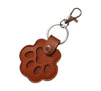 Genérico Paw Keychains - Animal Hair Collector, Keepsake, Pet Memorial Pendant, Small Jewelry Storage Charm, Handbag Hanging Accessory, Silver Metal Glass Vial For Purse Wallet Keychain