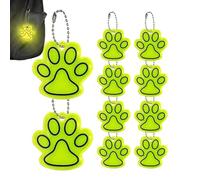 Genérico Paw Print Keyring - Cat Paw Keychain - Cute Keychain Pendant | Kitten Keyring | 10 Pieces, Soft Enamel, Cute Animal Charm, Perfect For Purse, Backpack, Or Bag Decoration, Gift For Cat Lovers