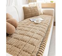 Genérico Pawcart Couch Cover, Non-Slip Washable Couch Cover for Pets, Ultra-Soft Quilted Sofa Protector, for Dogs & Cats (Dark Gray) (Khaki,27.6 * 35.4in)
