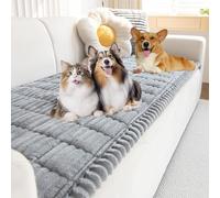 Genérico Pawcart Couch Cover, Paw Lounge Plush Pet Couch Cover, Non Slip Fuzzy Pet Couchs Covers for Sofa, Ultra-Soft Non-Slip Sofa Protector for Room or Bedroom (Light Grey,28 * 36 in)