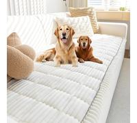 Genérico Pawcart Couch Cover, Pawlounge Plush Couch Cover, Non-Slip Washable Couch Covers for Pets, Ultra-Soft Fluffy Plush Sofa Protector for Home (White,31.5 * 47.3in)