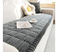 Genérico Pawcart Couch Cover Sofa, Ultra-Soft Non-Slip Pawlounge Plush Couch Cover with Waterproof Lining, Machine-Washable Ultra-Soft Paw Cart Couch Covers for Home (Dark Gray,31.5 * 82.68in)