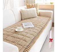 Genérico Pawcart Couch Cover,Ultra-Soft Fluffy Plush Sofa Protector, with Cushion Cover,Anti-Static Non-Slip Washable Thickened Pet Hair & Scratch Resistant (Khaki, 70x150cm(27.6" x 59.06"))