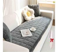 Genérico Pawcart Couch Cover,Ultra-Soft Fluffy Plush Sofa Protector, with Cushion Cover,Anti-Static Non-Slip Washable Thickened Pet Hair & Scratch Resistant (Dark Gray, 70x150cm(27.6" x 59.06"))