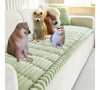 Genérico Pawcart Couch Cover, Ultra-Soft Quilted Sofa Protector, Quilted Non-Slip Protector, Machine-Washable, Pet Hair & Scratch Resistant, Suitable for Dogs and Cats (Green,28 × 59 in)