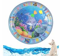 Genérico Pawkitty Water Mat, Pawkitty Pool Cat Waterbed, Water Sensory Mat, Interactive Toys for Indoor Cat Self-Play, Cool and Comfortable Inflatable (B-1)