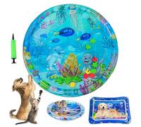 Genérico Pawmingle Cat Waterbed, Water Squishy Mat Toy for Cats, Ocean Breeze Splashland, Sensory Play Mat for , Toy Interactive (#25-95cm/37.4in)