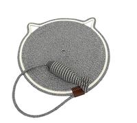 Genérico Pawmingle Interactive Cat Scratch Pad with Hanging Ball, Round Cotton Rope Mat for Wall or Floor, Non-Slip Scratching Carpet for Sofa & Bed Protection