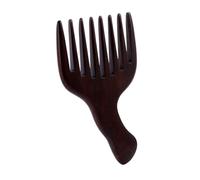 Genérico Pc 1 peine de masaje rugerizado hair care peine de madera para masajes madera rata palo de e raspador de sándalo s de e de ébano Black