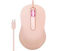 Genérico Pc Mice Wired - 4.29x2.56x1.5 Inches Ergonomic for Control, Quiet with Easy Connection, Accessory for Work Home Classroom Laptop Desktop, Matte Black Packaging