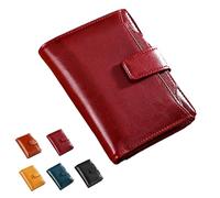 Genérico Peachloft Wallet, Peachloft Mens Wallet, Multi-Card Holder Wallets for Men, Men's Blocking Bifold Wallets (Red)