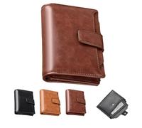 Genérico Peachloft Wallet, Peachloft Mens Wallet, Theft Coin Purse, Two-Fold Large Capacity with Multiple Card Slots (Coffee)