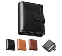 Genérico Peachloft Wallet, Peachloft Mens Wallet, Theft Coin Purse, Two-Fold Large Capacity with Multiple Card Slots (Black)