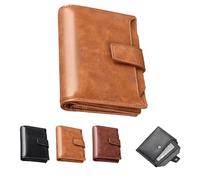 Genérico Peachloft Wallet, Peachloft Mens Wallet, Theft Coin Purse, Two-Fold Large Capacity with Multiple Card Slots (Brown)