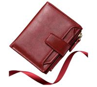 Genérico Peachloft Wallet - Premium Peachloft Wallet, Men's Blocking Bifold Wallets, PU Leather Slim Multi-Card Holder with Anti-Theft Protection & Zipper Coin Pocket(Red)