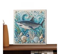 Genérico Pearl Art DIY Kit - 3D Rhinestone Painting Coastal Wall Decoration