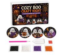 Genérico Pearl Art DIY Spooky Ghost - Witch Acrylic Non-Slip Coaster Making