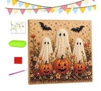 Genérico Pearl Art Kit Halloween Ghost DIY Bead Gem Picture Craft Kit