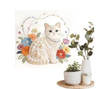 Genérico Pearl Painting - Any Room Enhancement, Animal Theme Rhinestones Crafting Toy | Kits For Adults For Beginner Kids Projects Home Wall Christmas Party Birthday