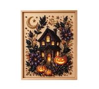 Genérico Pearl Painting Kits For Adults | Spooky Halloween Cat Moon Pumpkin