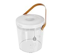 Genérico Pecera Portátil - PP PC 15x13x15cm Recargable 2000mAh | Contenedor De Transporte, Pecera De, Acuario Pequeño, Tanque De Aireación Transparente, Modelo De Escritorio Todo En | para Uso En