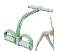 Genérico Pedal Ankle Puller Exercise Resistance Band - 4-Tube Yoga Pedal Puller | Elastic Tension Rope Equipment for Full-Body Training, Arms, Legs, Abs, Back | Home Gym, Fitness, Sit-Up Trainer