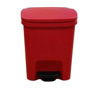 Genérico Pedal Bin - Slim Rectangular Trash Can | Bin desechos cerrados larga duración | Clip tapa del hogar silencioso sin esfuerzo | Uso basura sin olor para oficinas, cocina, baño baño