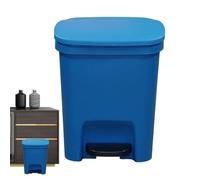 Genérico Pedal Bin - Slim Rectangular Trash Can | Bin desechos cerrados larga duración | Clip tapa del hogar silencioso sin esfuerzo | Uso basura sin olor para oficinas, cocina, baño baño