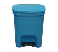 Genérico Pedal Bin - Slim Rectangular Trash Can | Bin desechos cerrados larga duración | Clip tapa del hogar silencioso sin esfuerzo | Uso basura sin olor para oficinas, cocina, baño baño