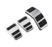 Genérico Pedal Reposapiés Cubiertas de Pedal Acero Inoxidable para Ford para Puma 2019-2023 AT MT sin Taladro Protectora Pedales Coche