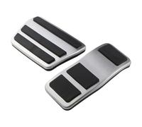 Genérico Pedal Reposapiés Cubiertas de Pedal Acero Inoxidable para Ford para Puma 2019-2023 AT MT sin Taladro Protectora Pedales Coche
