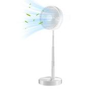 Genérico Pedestal Fans Adjustable - ABS 7200mAh | Remote Control Standing Floor Ventilador | Quiet Rechargeable Telescopic Cooling Unit For Indoor Outdoor Home Bedroom Living Room Office Dorm