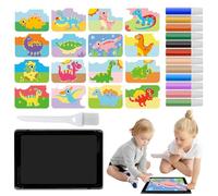 Genérico Peel And Stick Sand Art - Сolor Sand Art Pictures Peel And Stick Kits | 12 Colors Of Sands 16 Peels & Sprinkle Pictures 1 Tray1 Brush Arts Tool For Children Arts Educational
